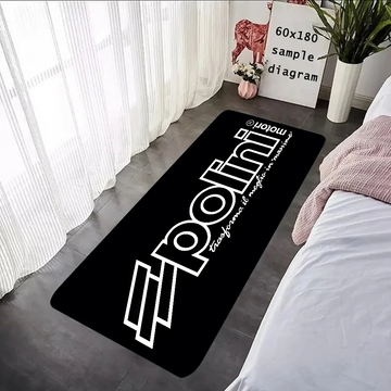 P-Polini Scooter Racer Floor Mat – Non-Slip Flannel Rug