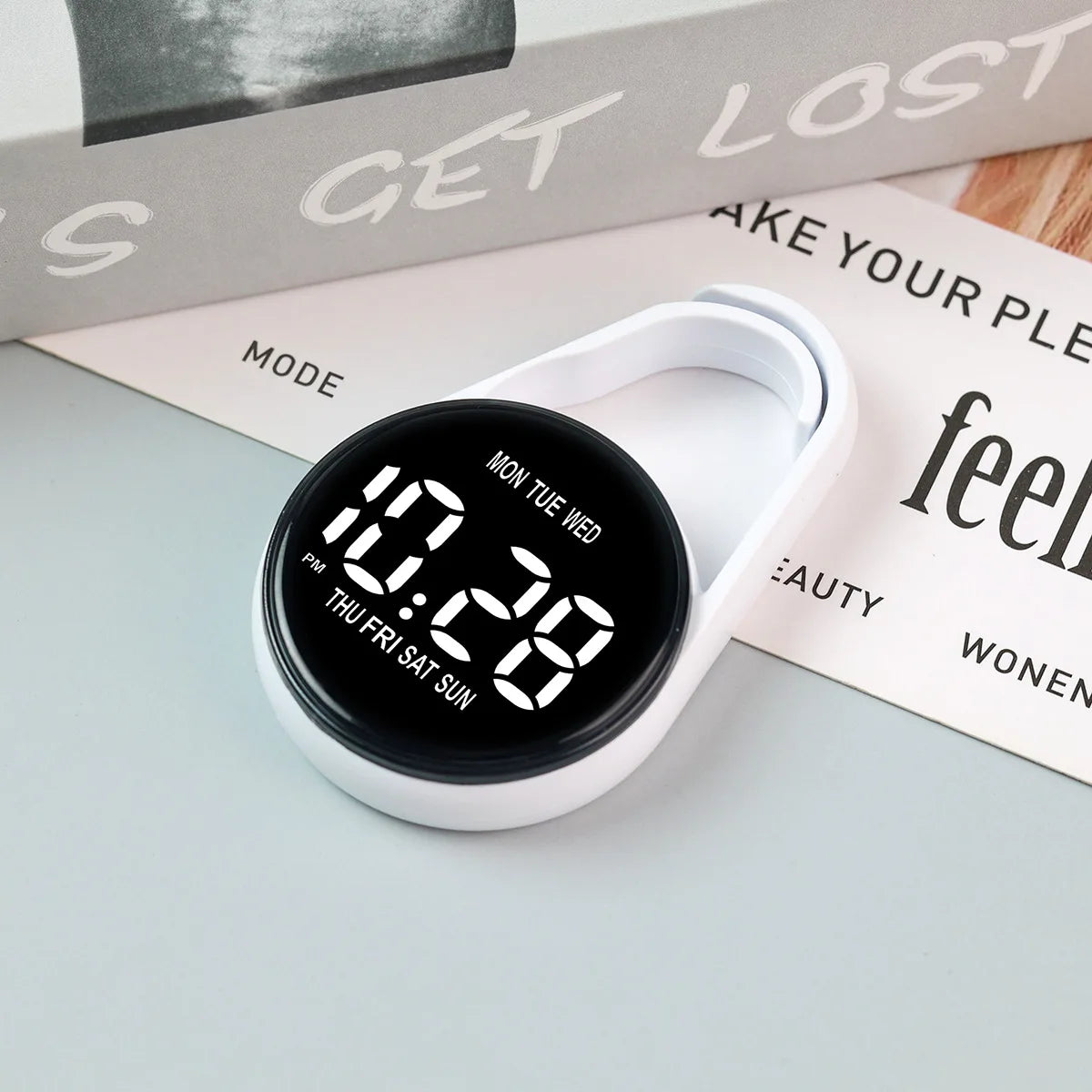 Luminous LED Electronic Watch Function Practical Digital Clock Pocket Watch for Student Mountaineer Portable Water Drop Keychain