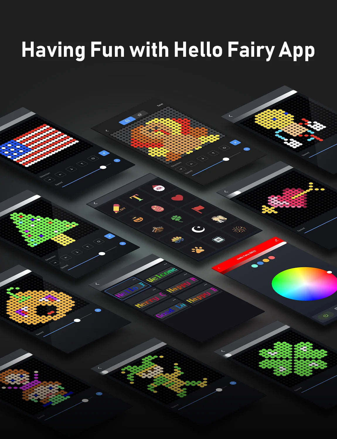 Led Smart Curtain Lights New year's garland App RGB Fairy Lights DIY Music Change Display for Window Christmas Room Decoration