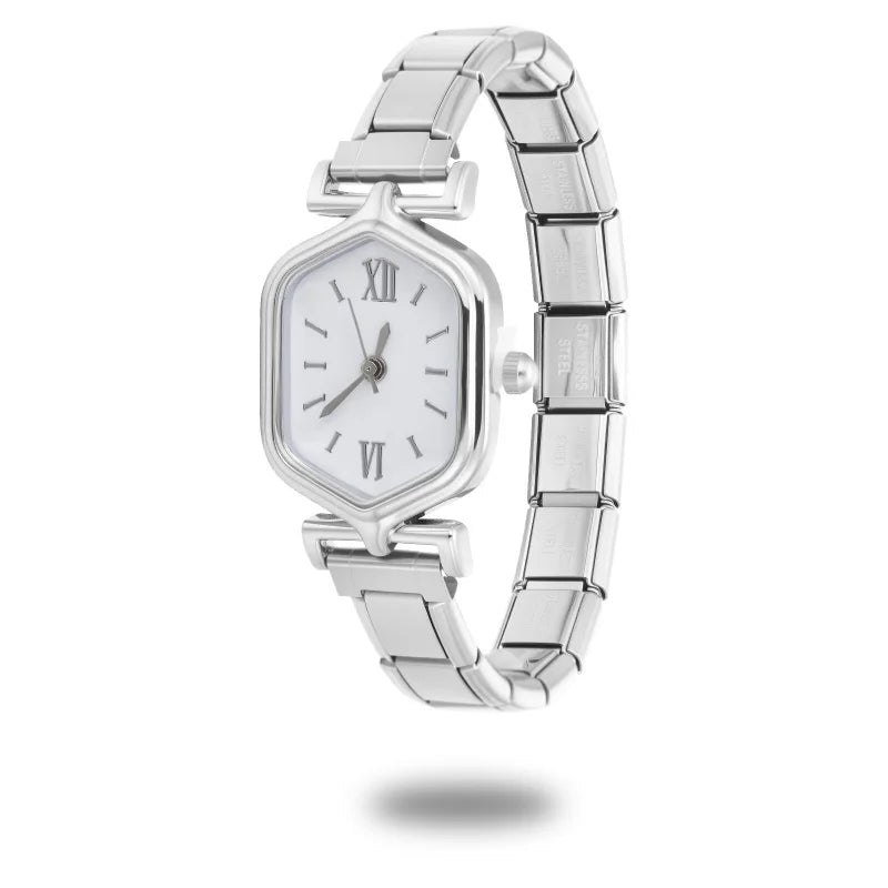 2025 Fashion Women's Men's Stainless Steel Oval Heart Square High Quality Watch Bracelet For Friend Birthday DIY Bracelet Gift