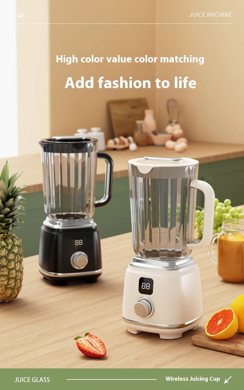 Portable Rechargeable Juicer Blender USB 2 in 1 Fruit Juice Extractor Quiet Operation for Travel Outdoor Baby Food Smoothie