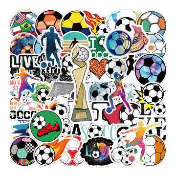 10/50PCS Football Sports Stickers Cartoon Waterproof Personality Creative Doodle Decoration Toys Gift Decoration Suitcase Desk