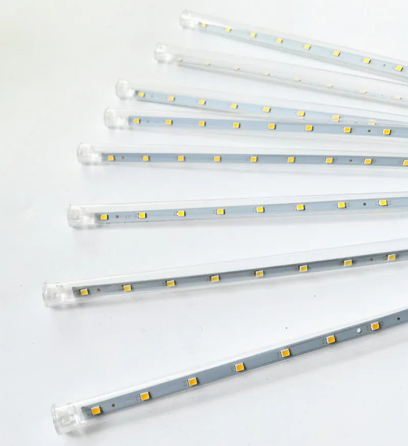 Solar LED Meteor Shower Rain Lights Holiday String Lights Waterproof Garden Light 8 Tubes 144 Leds Christmas Wedding Decoration