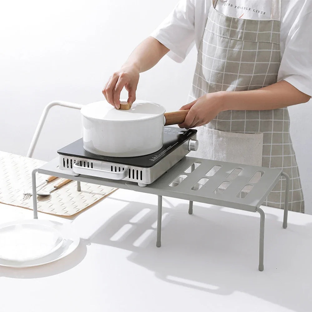 Home Closet Organizer Storage Shelf for Kitchen Rack Space Saving Wardrobe Decorative Shelves Cabinet Holders