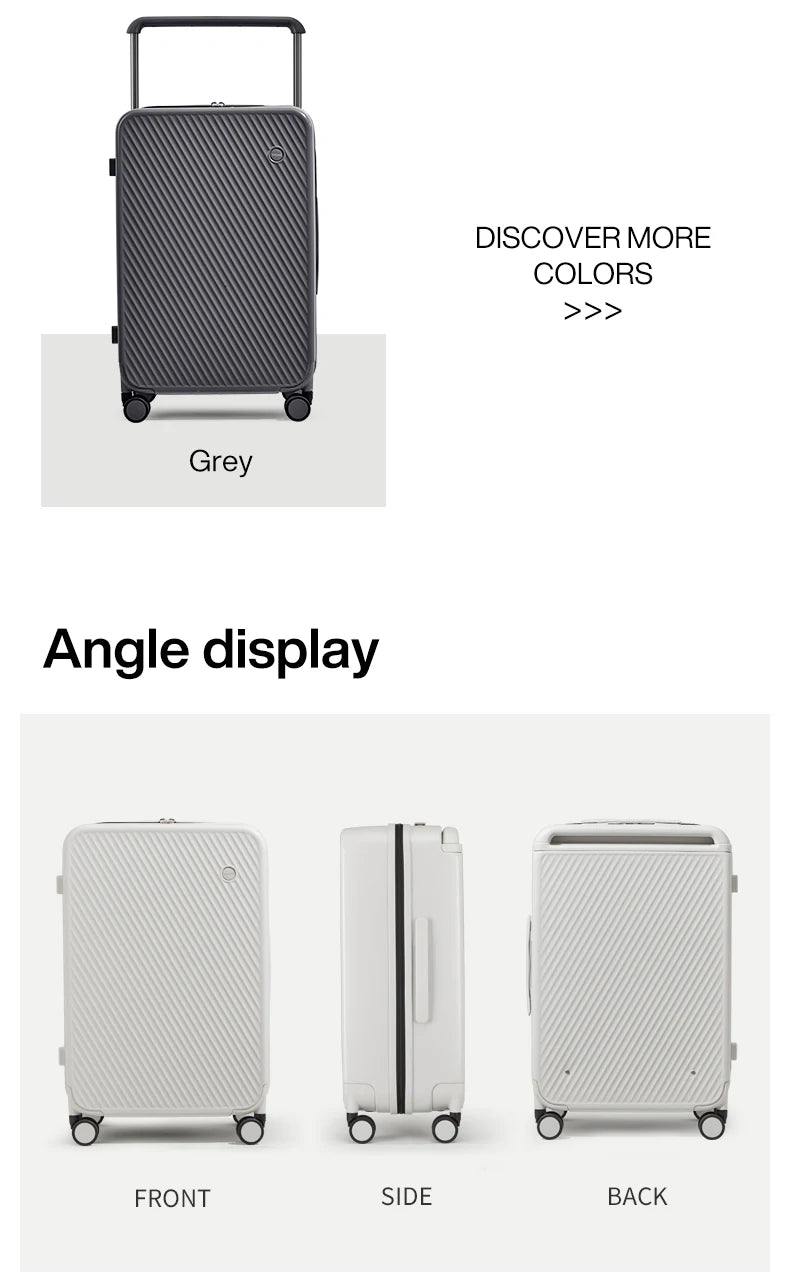 PC Hardside Travel Suitcase with Wide Handle & TSA Lock