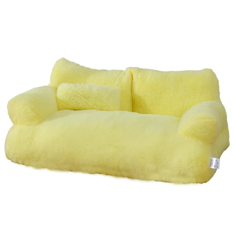 Luxury Plush Cat Sofa Bed for Cats Small Dogs