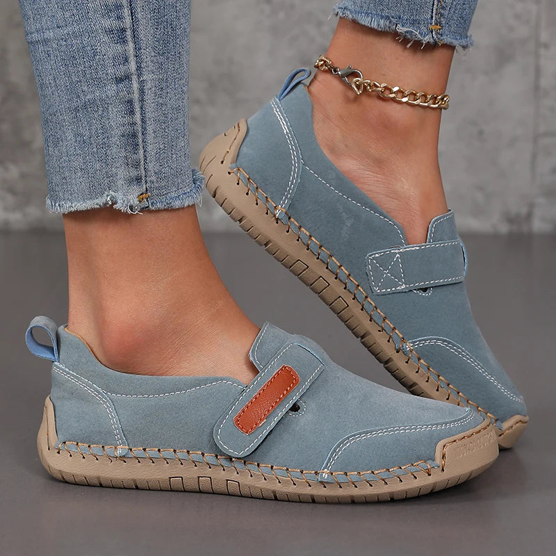 Handmade Leather Women’s Loafers – Comfortable Slip-On Shoes