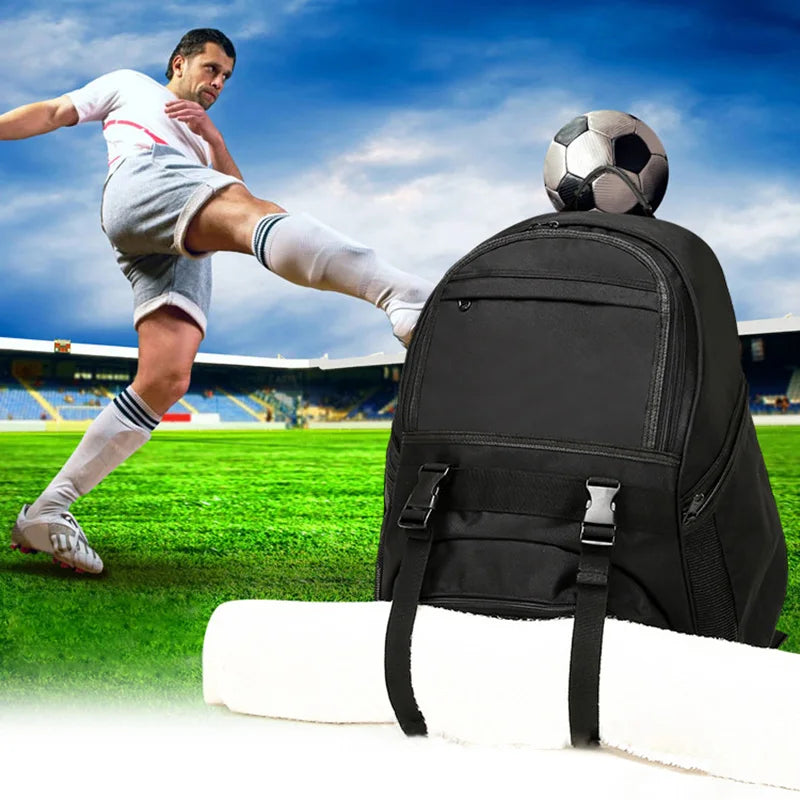 Football Backpack, Football Equipment Kit, Storage Bags, Travel Backpack, Multi-use, Soccer, Basketball, Sports, Gym Bag