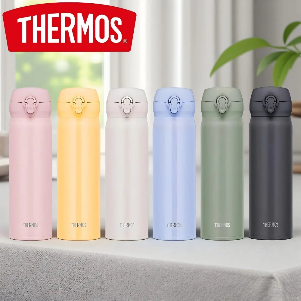 THERMOS Stainless Steel Vacuum Bottle – 350/500ml Hot & Cold