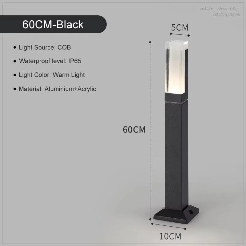 Outdoor Waterproof Lawn Lamp Modern Minimalist Villa Garden Lights Community Courtyard Path LED Landscape Lighting AC110/220V