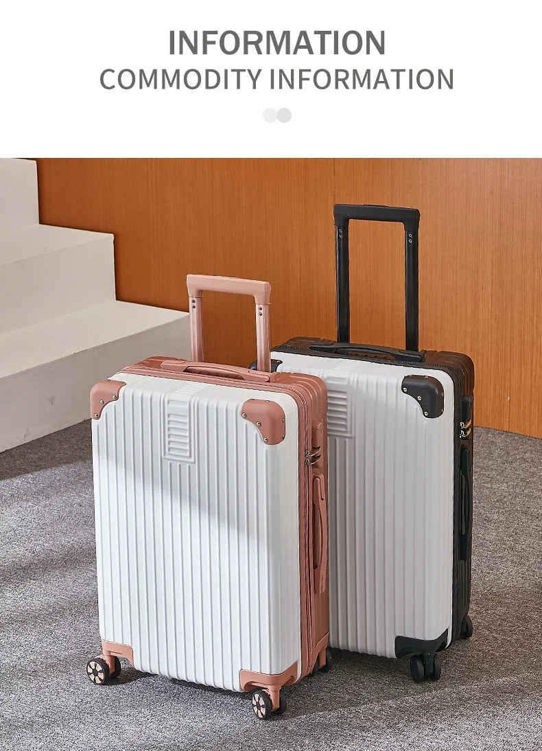 Aluminum Alloy Carry-On Luggage with Cup Holder Spinner Case