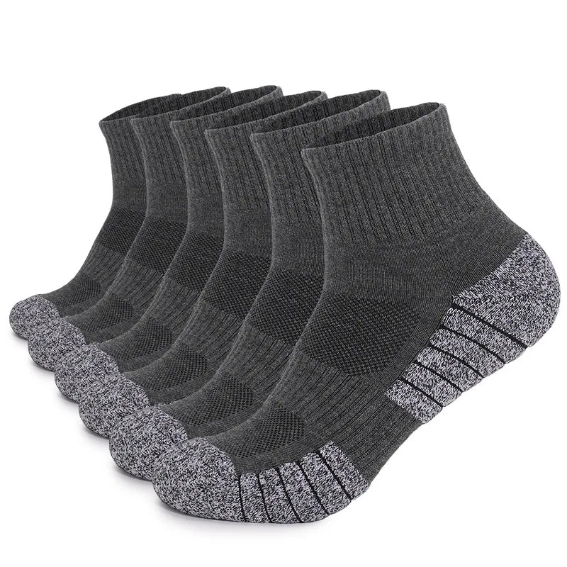 6-Pack Thick Cushioned Hiking & Running Socks