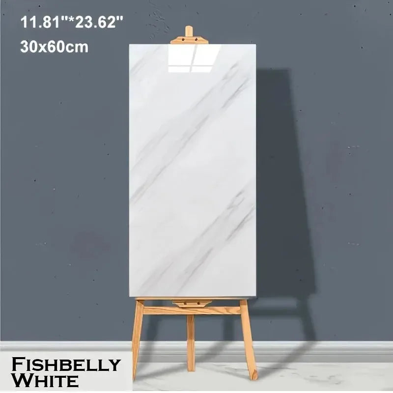 10-20Pcs 30cmx60cm Self-adhesive Marble Tiles Sticker Waterproof Floor Sticker PVC Tile Kitchen Bathroom Wall Sticker Home Decor