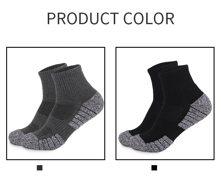 6-Pack Thick Cushioned Hiking & Running Socks