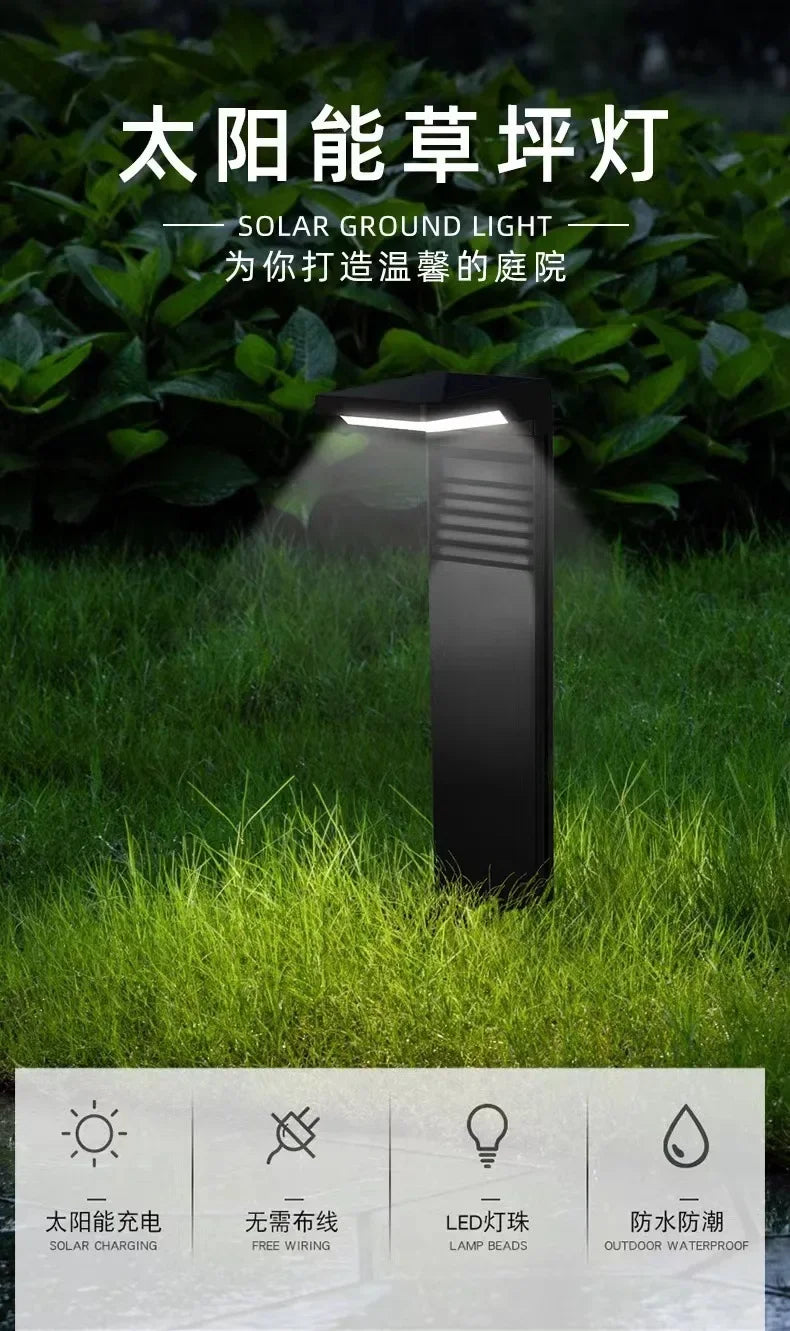 Outdoor Solar Garden Light Waterproof LED Light Grass Villa Decoration Aisle Landscape Lamp Post Garden Aisle Solar Lawn Light