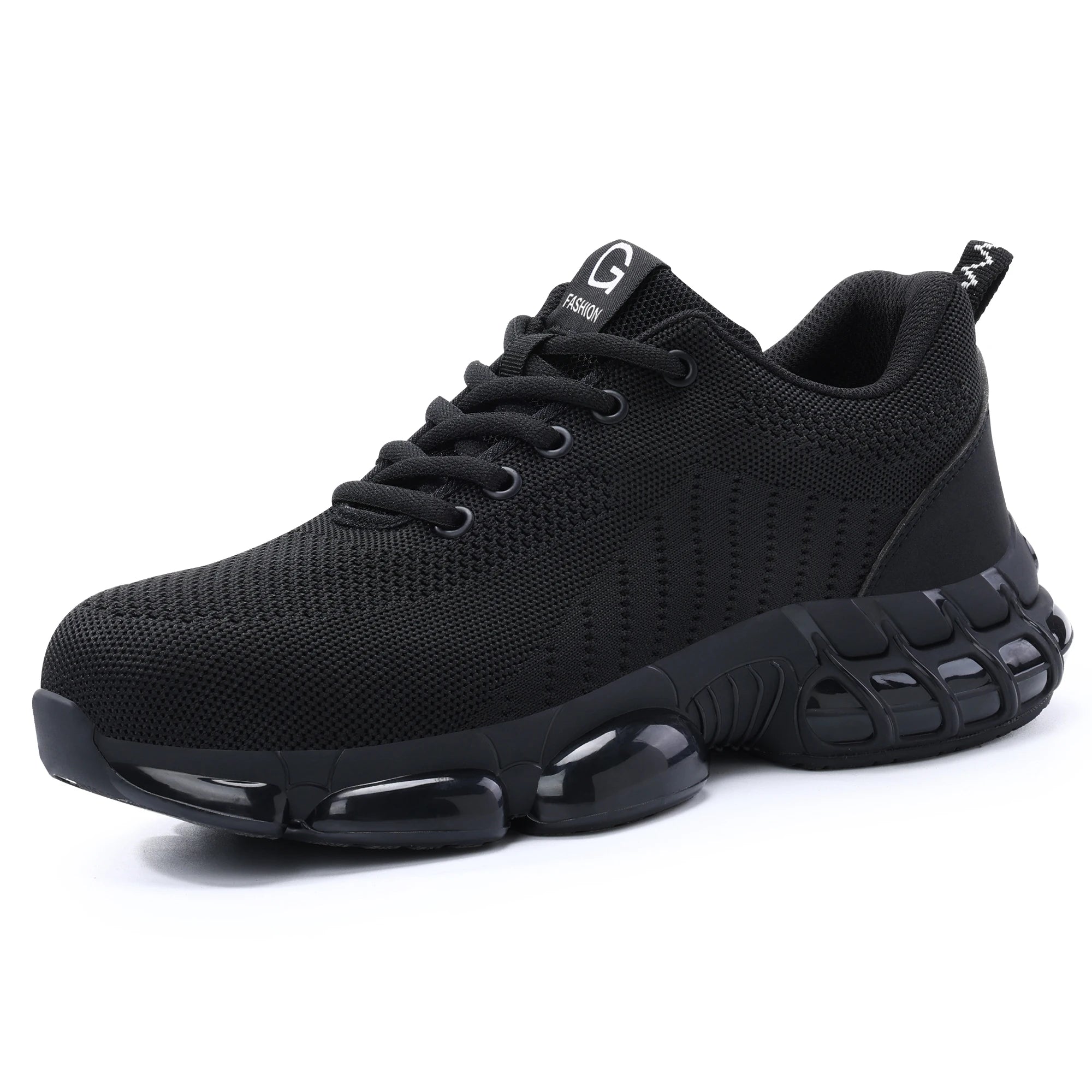 Rotating Button Steel Toe Safety Shoes – Lightweight Puncture-Proof Work Boots for Men