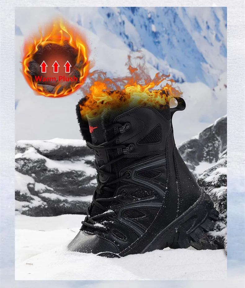 Men’s Waterproof EVA Rain Boots – Non-Slip Winter Snow Shoes