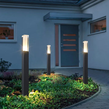 Waterproof LED Garden Lawn Lamp Modern Aluminum Pillar Light for Outdoor Courtyard Villa Landscape Bollard Lighting New Style