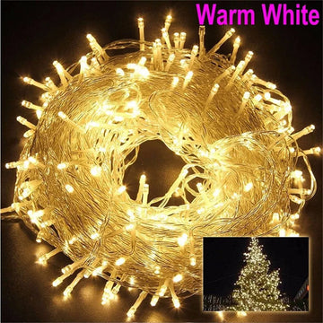 Christmas Lights 5M 10M 20M 30M 50M 100M Led String Fairy Light 8 Modes Christmas Lights For Patio Wedding Party Holiday Lights