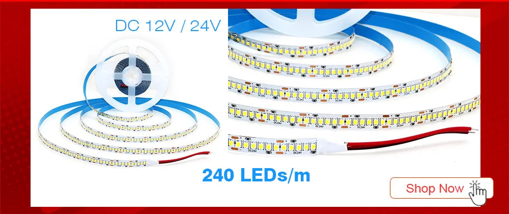 2835 5M 300 600 1200LEDs LED Strip DC12V 24V 120LEDs/m Home Waterproof IP65 Lamp Strip  Flexible And Cuttable Soft Lamp Bar