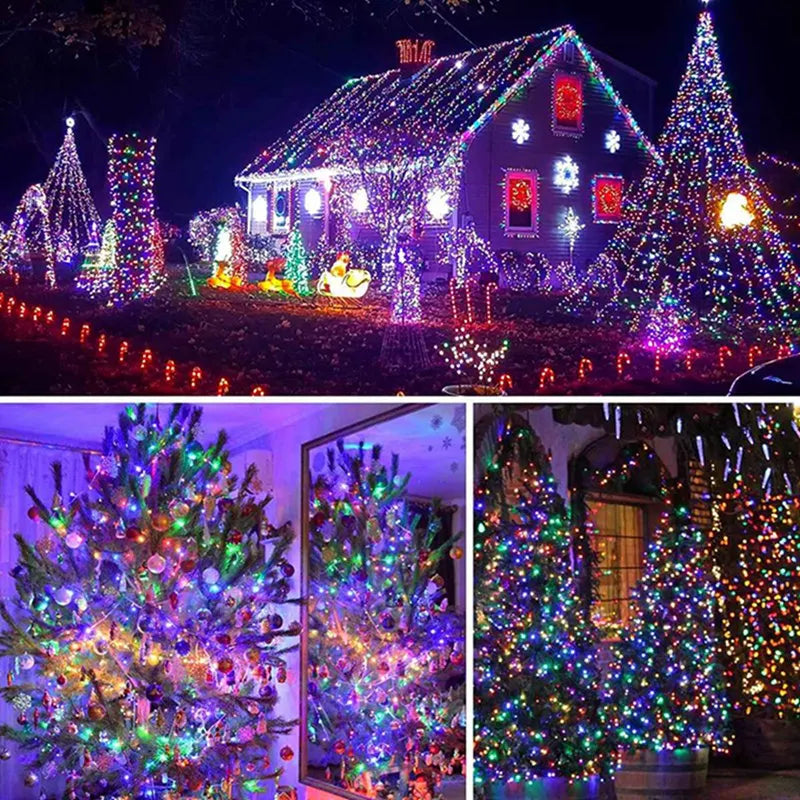 1Pack 10/20/40/80 Led Battery Powered String Lights Waterproof Fairy Lights For Bedroom Garden Party Christmas Tree Decorations