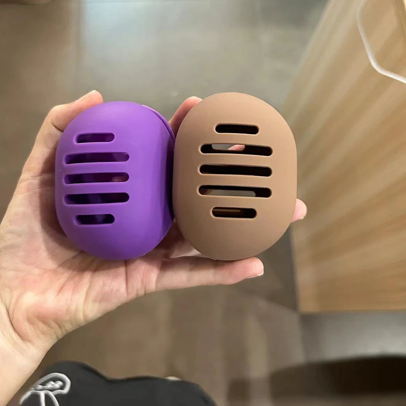 1PC Makeup Sponge Holder Eco-Friendly Silicone Multi-hole Beauty Sponge Storage Case Travel Protable Cosmetic Puff Holder Box