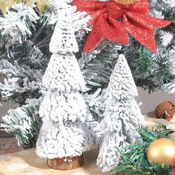 Christmas Artificial Flocking Snow Pine Tree Furniture Living Room Decoration Outdoor Party Decor New Year Snow Pine Pendant