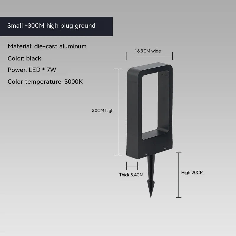 LED10W Lighting Lawn Lamp Outdoor Waterproof IP65 Aluminum Alloy Chinese-Style Arch Shape Park Villa Garden Landscape Decoration