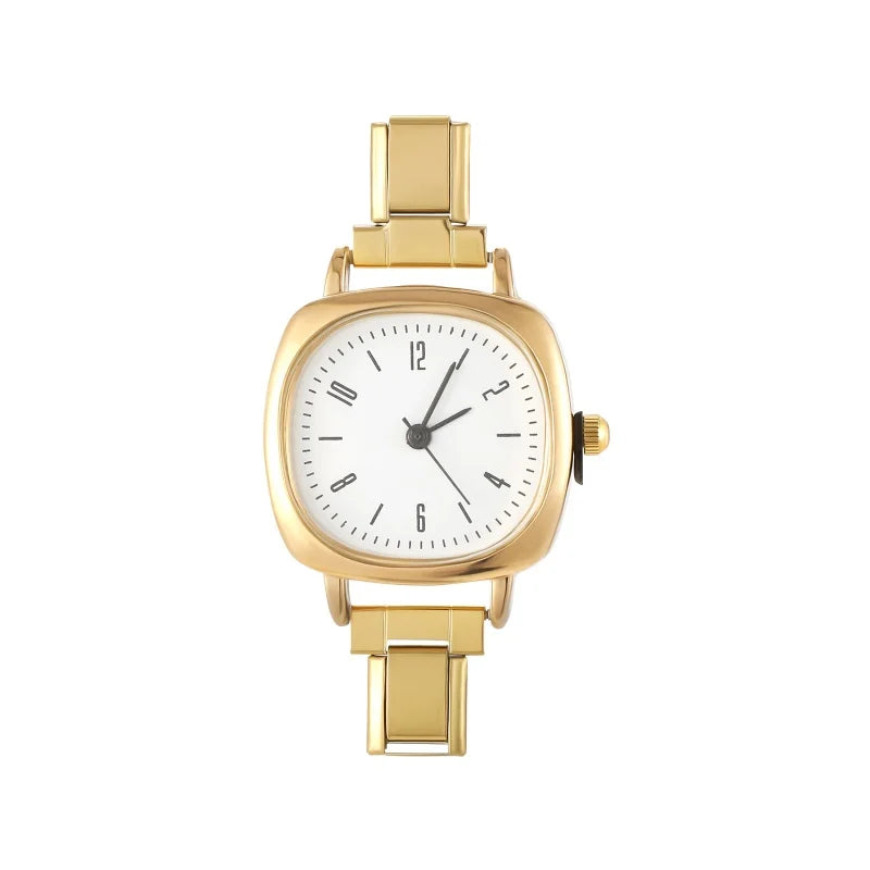 2025 New Fashion 1PC Men Women's Stainless Steel Round Simple Watch Bracelet Bangle For Friend Wife Birthday Gift DIY Jewelry