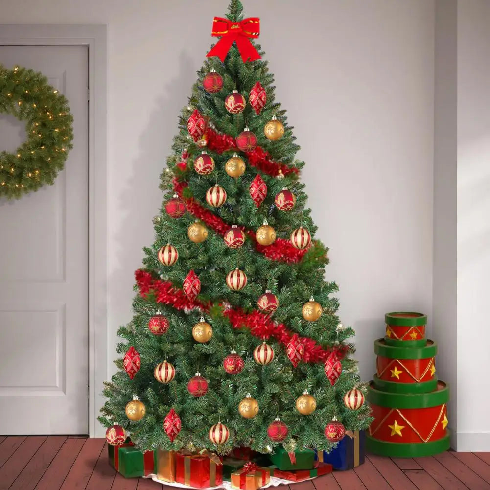 5FT Artificial Christmas Tree with Iron Base Christmas Holiday Pencil Tree with Thick Branch Tips Winter Party Christmas Decor