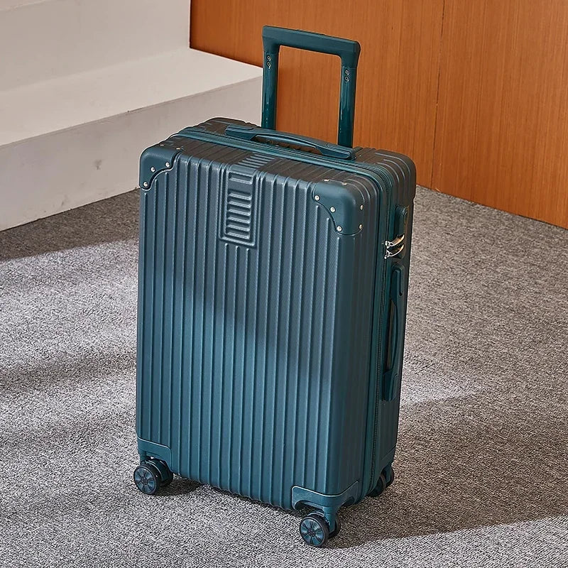 Aluminum Alloy Carry-On Luggage with Cup Holder Spinner Case