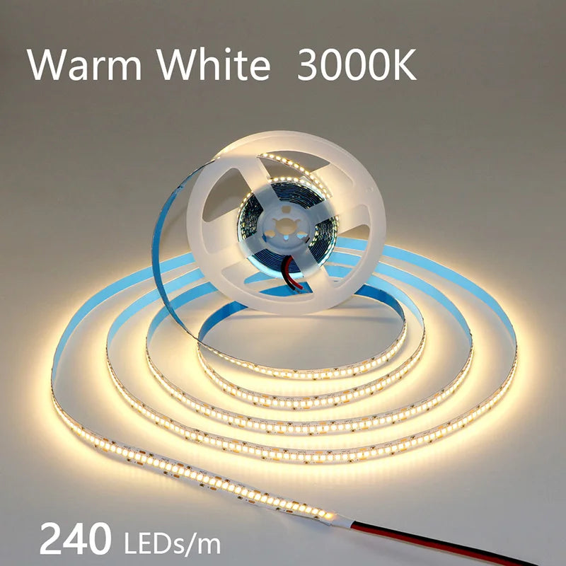 2835 5M 300 600 1200LEDs LED Strip DC12V 24V 120LEDs/m Home Waterproof IP65 Lamp Strip  Flexible And Cuttable Soft Lamp Bar