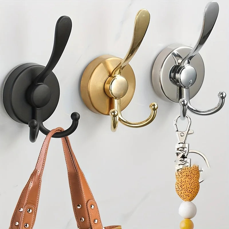 No-Drill Hooks Stainless Steel Waterproof Suction Cup Hooks Wall Mounted Coat Hooks Hook for Bathroom Kitchen Utility Hooks