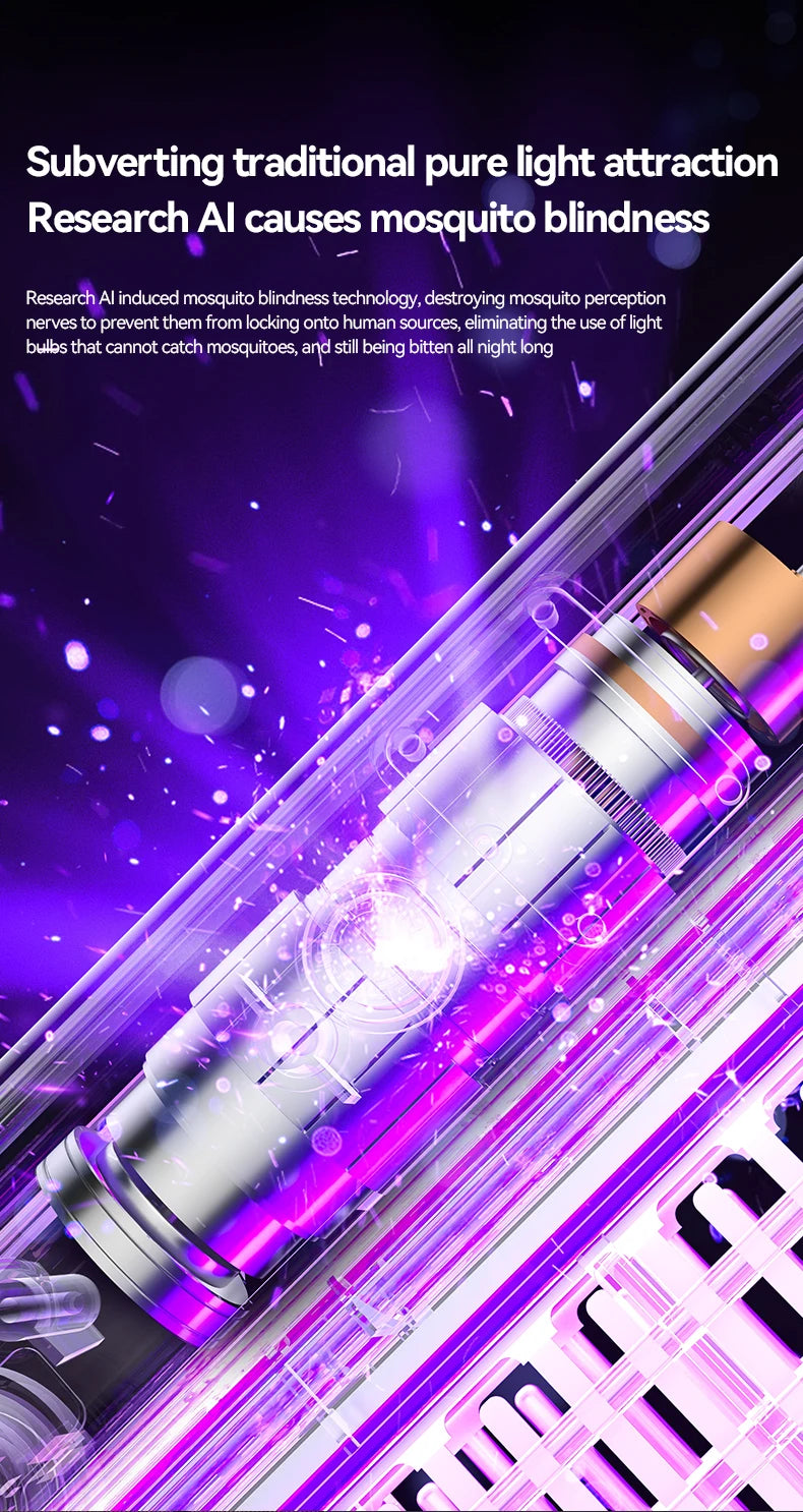 Electric Shock Mosquito Swatter Foldable Zapper Anti Mosquito Lamp Repellent Killer Rechargeable Portable Indoor Outdoor Use