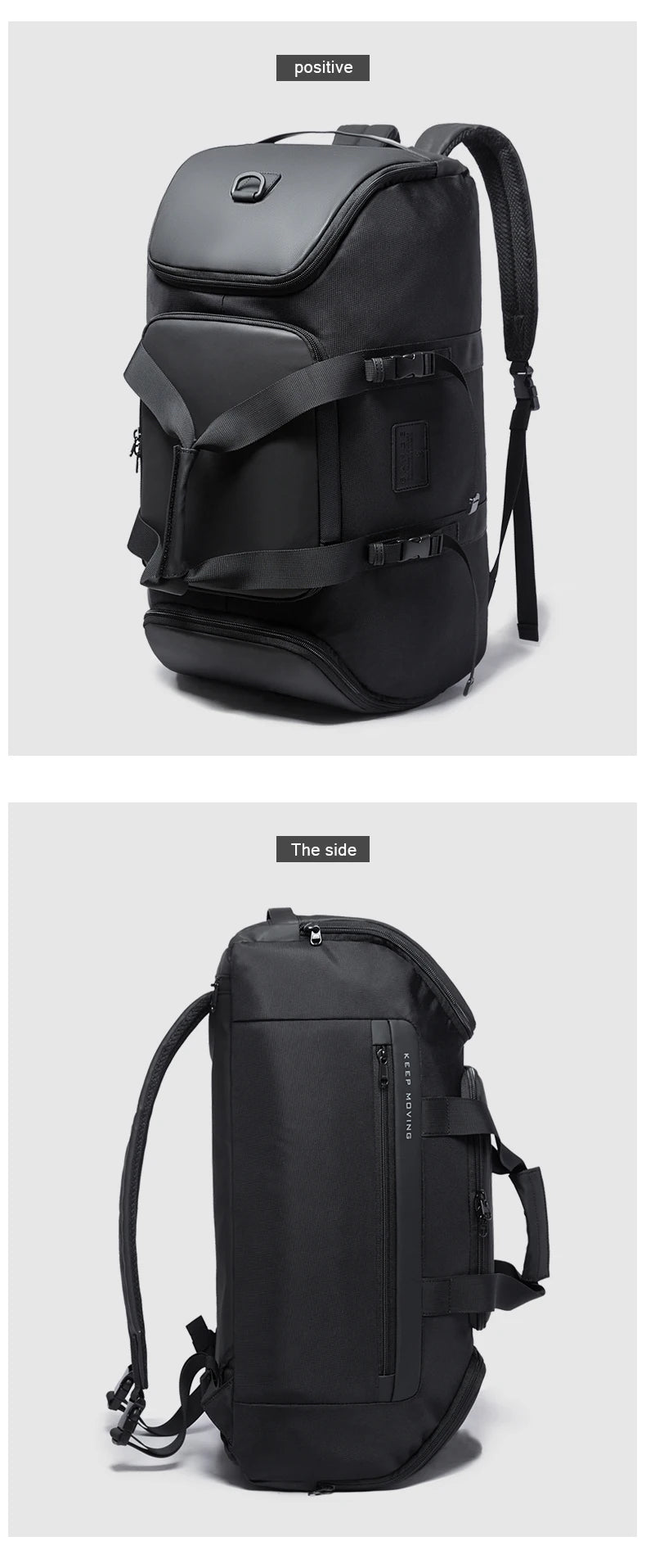 BANGE Gym bag for Men Suitcase Multifunction Backpack Large Waterproof Anti-stain Men Duffle Bag Travel Hand Luggage Bags New