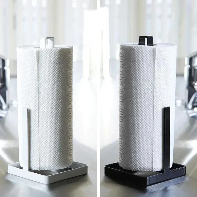 Kitchen Portable Tools Roll Paper Towel Holder Bathroom Tissue Stand Silver Napkins Rack Home Storage Small Accessories Supplies