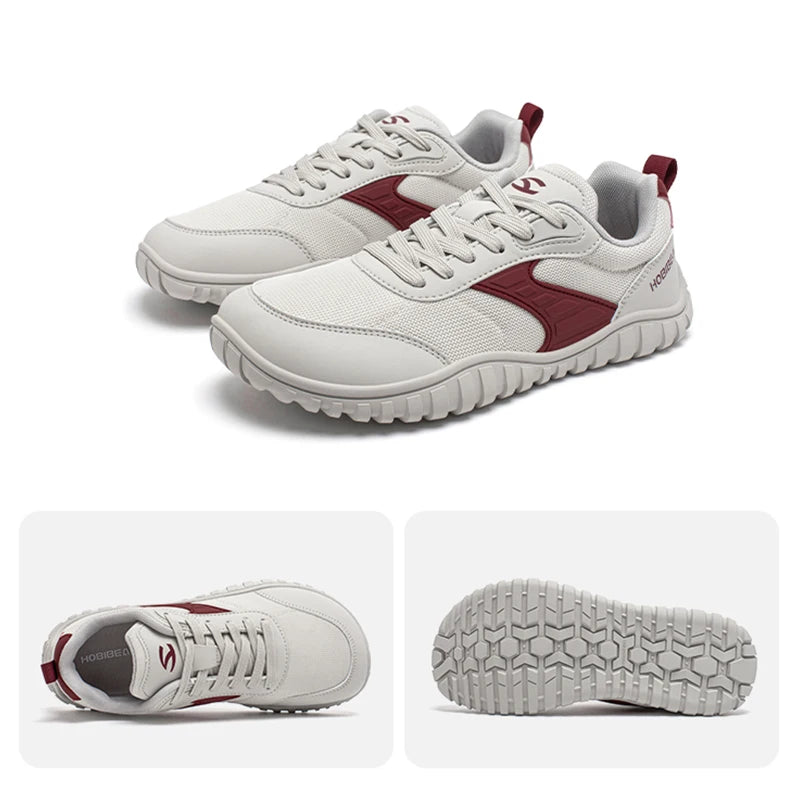 Hobibear Wide Toe Sneakers – Breathable Lightweight Running & Walking Shoes