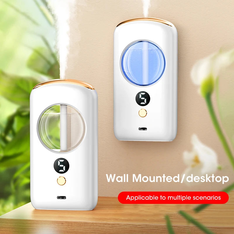 Mini Smart Aromatherapy Diffuser  Air Purifier Freshener Deodorizer Auto Sprayer Essential Oil for Desktop Toilet