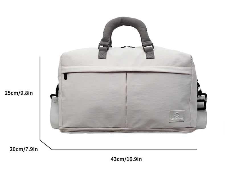 Women Travel Luggage Shoulder Bags Casual Outdoor Travel Short  TripTote Bag Portable Commuting Gym Fitness Sports Handbag