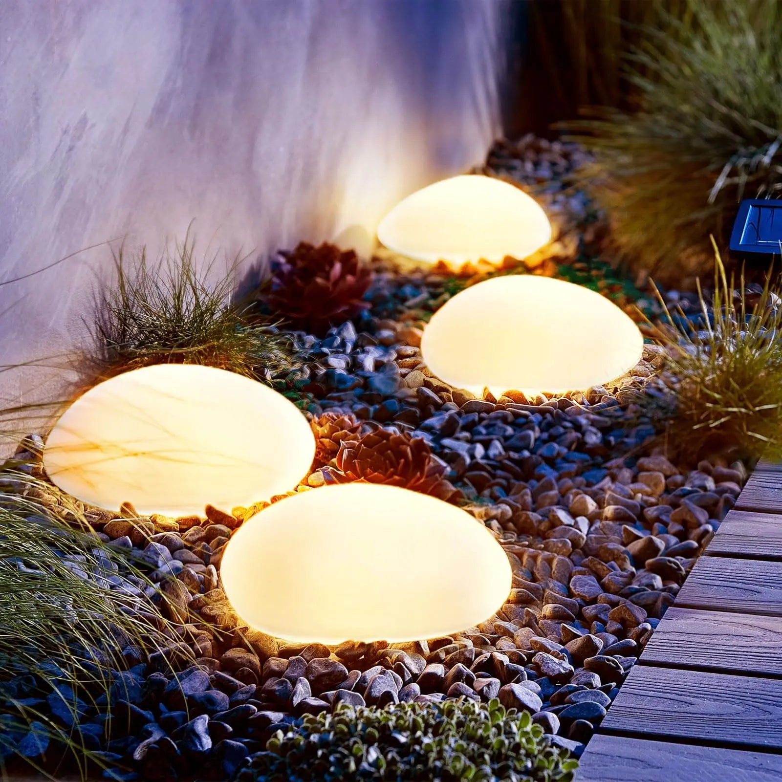 Solar LED Garden Lawn Glowing Globe Light Waterproof Patio Lawn Landscape LED Ball Lights Ambient Outdoor Garden Lamp Lights
