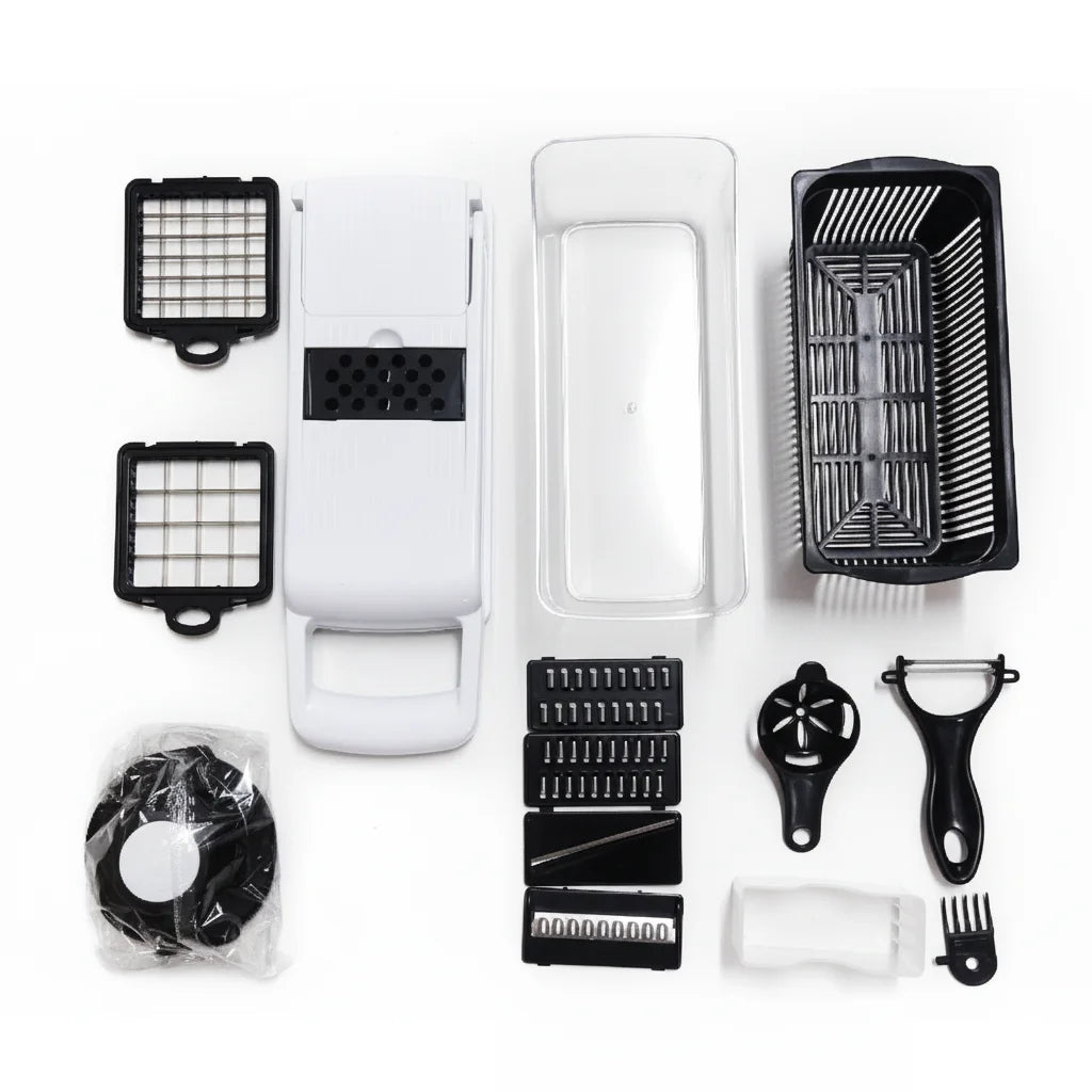 12 in 1 Multifunctional Vegetable Cutter Food Chopper Potato Slicer Carrot Grater Onion Shredder Salad Cutter Kitchen Gadgets