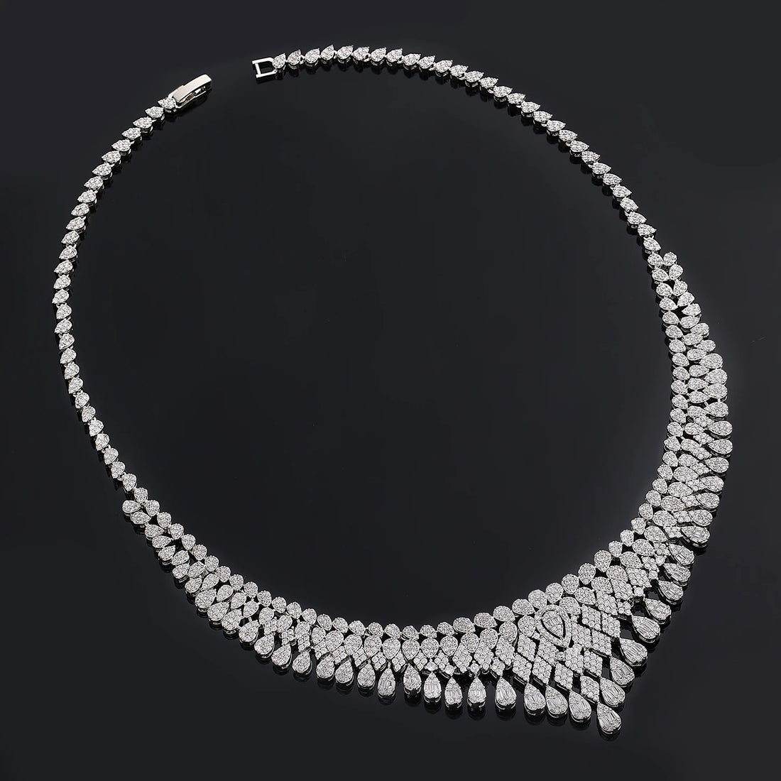 2024 New 4-piece Bride Zirconia Full Set Women's Party Jewelry Set Luxury Dubai Nigeria CZ Crystal Wedding Jewelry Set