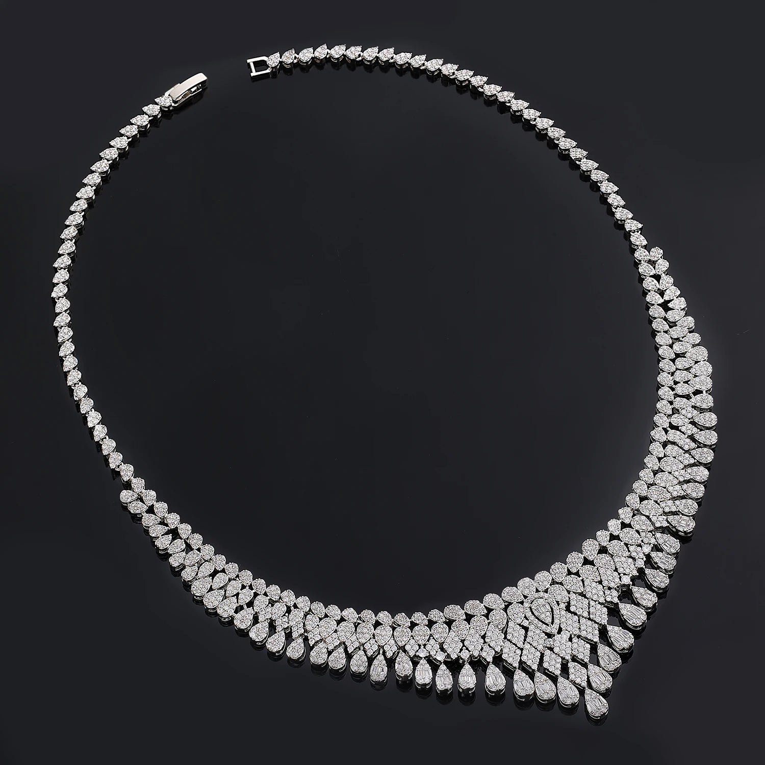 2024 New 4-piece Bride Zirconia Full Set Women's Party Jewelry Set Luxury Dubai Nigeria CZ Crystal Wedding Jewelry Set