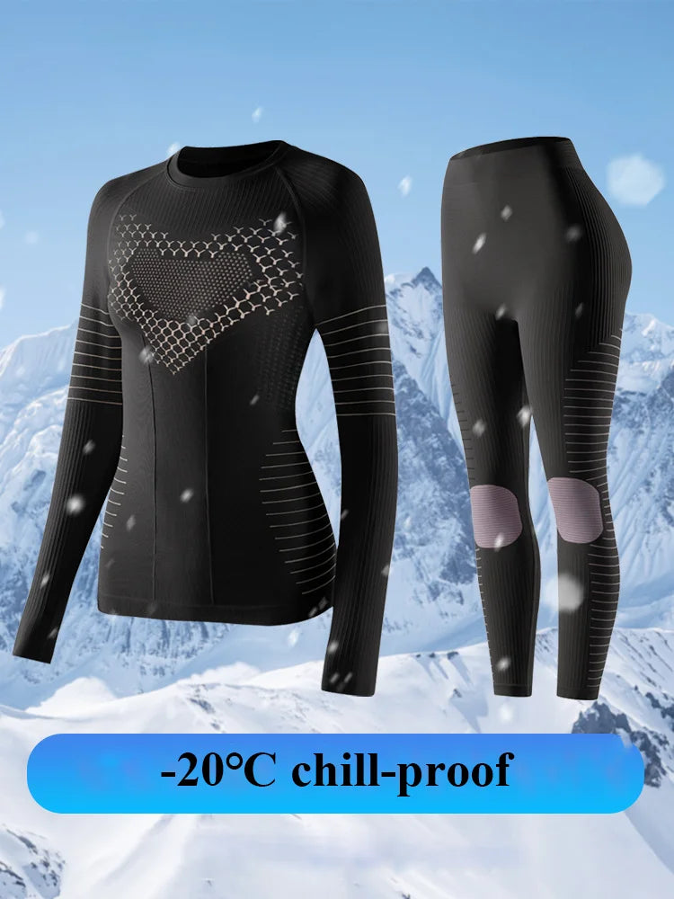 Women’s Thermal Ski Base Layer Compression Set