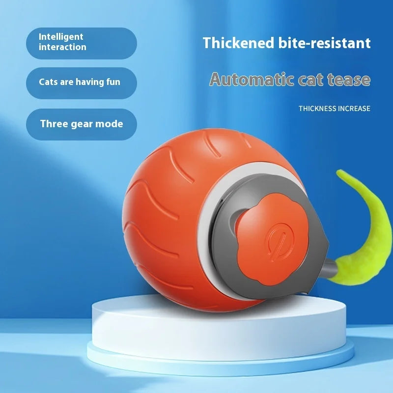 Smart Interactive Cat Toy Ball with Tail