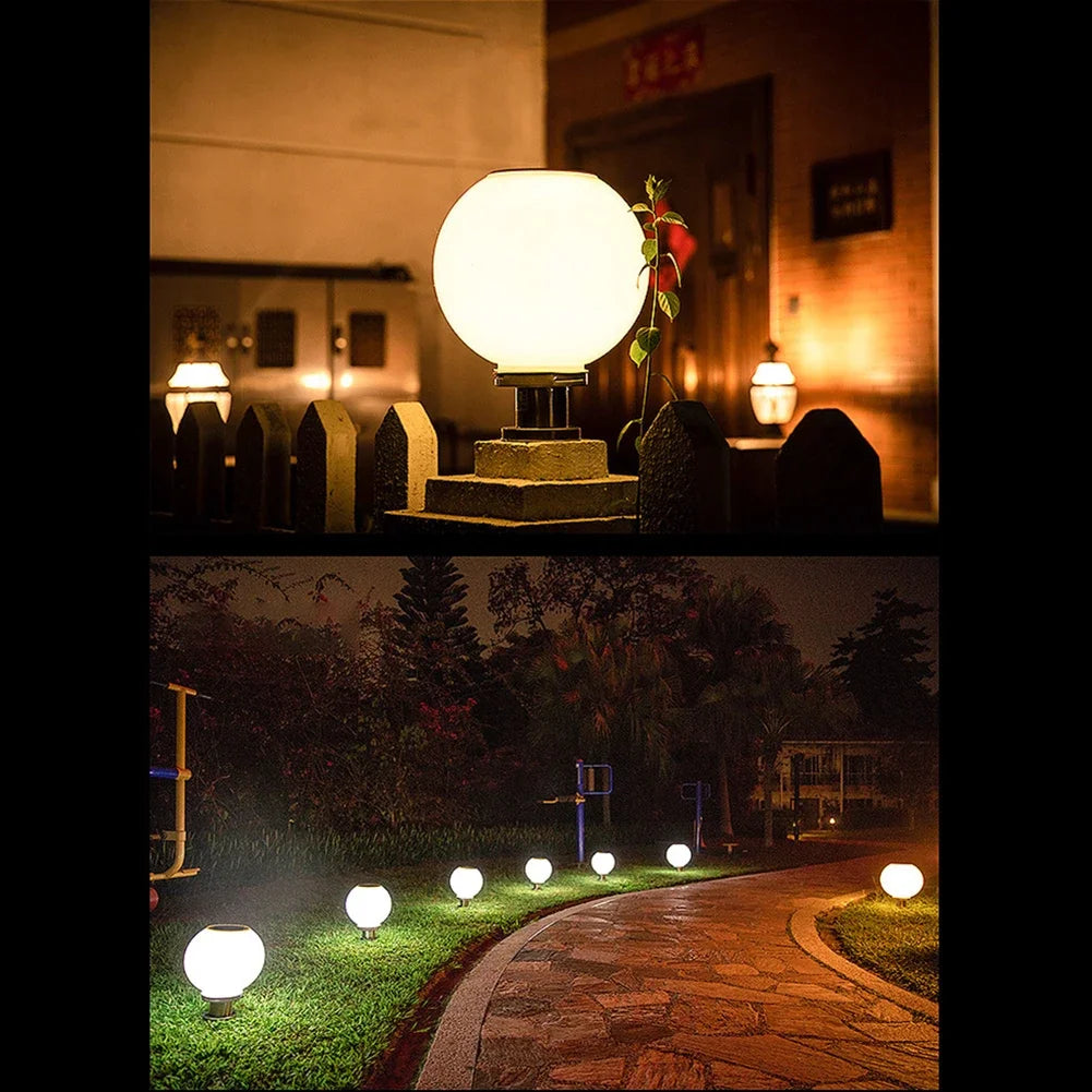 Solar Landscape Lighting Outdoor Fixtures Courtyard Garden Lawn Street Lights Round Ball Lamp Wedding Festive Party Supplies
