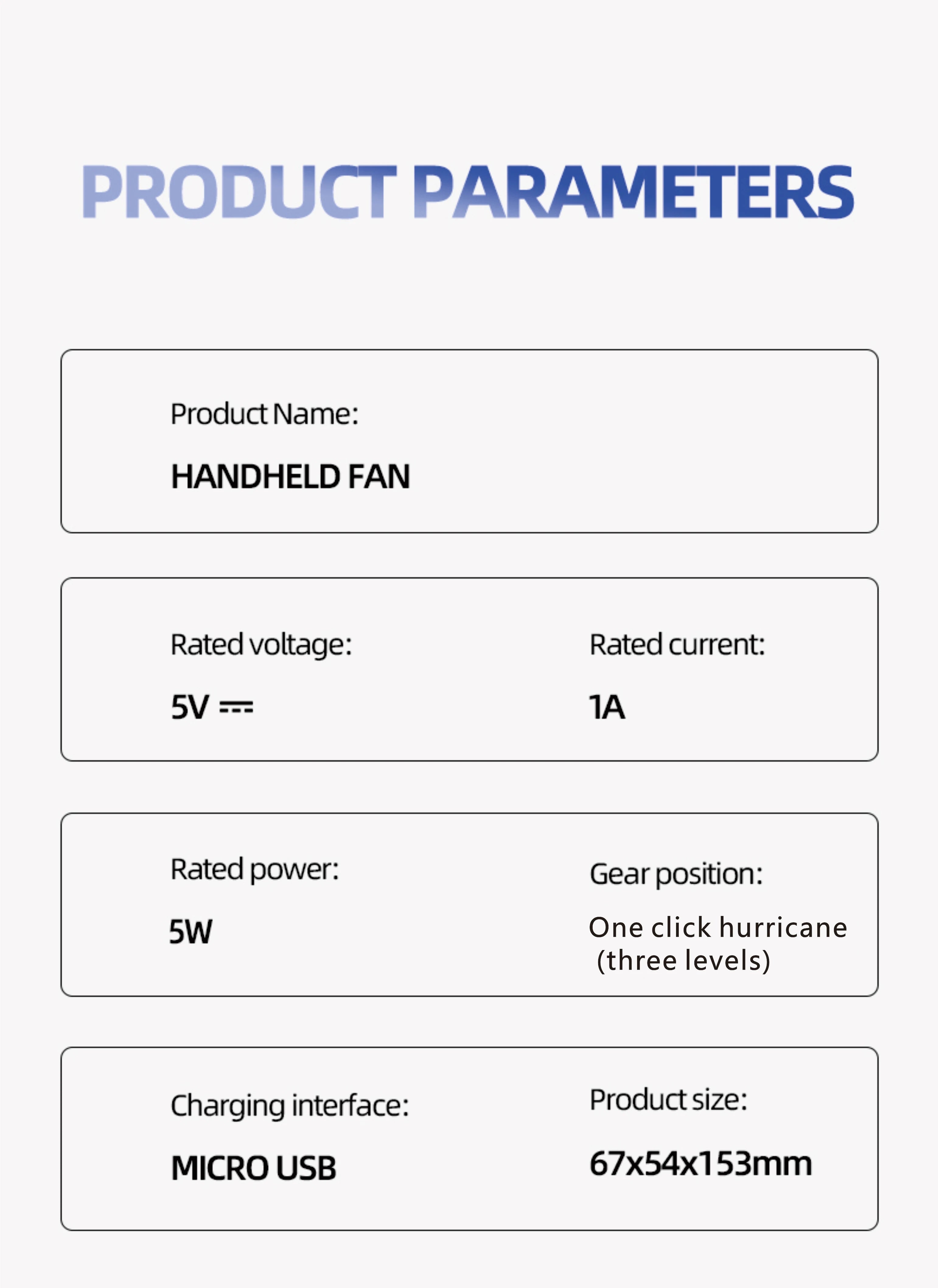 Mini Handheld USB Fast Charging Silent High-Speed Air Cooling Portable Fan Personal for Travel Outdoor Activities
