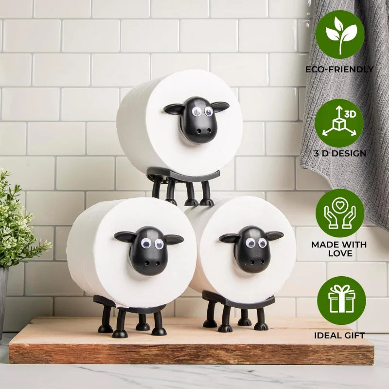 Tissue Holder，Toilet Bedroom Living Room and Kitchen Available，Interesting Sheep Toilet Paper Holder Home Roll Paper Ho