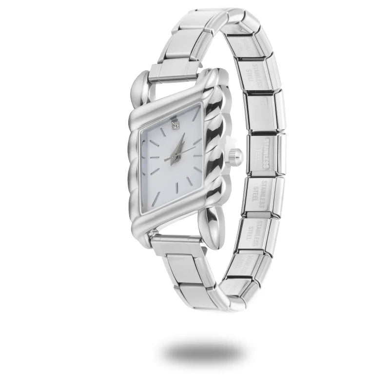 2025 Fashion Women's Men's Stainless Steel Oval Heart Square High Quality Watch Bracelet For Friend Birthday DIY Bracelet Gift