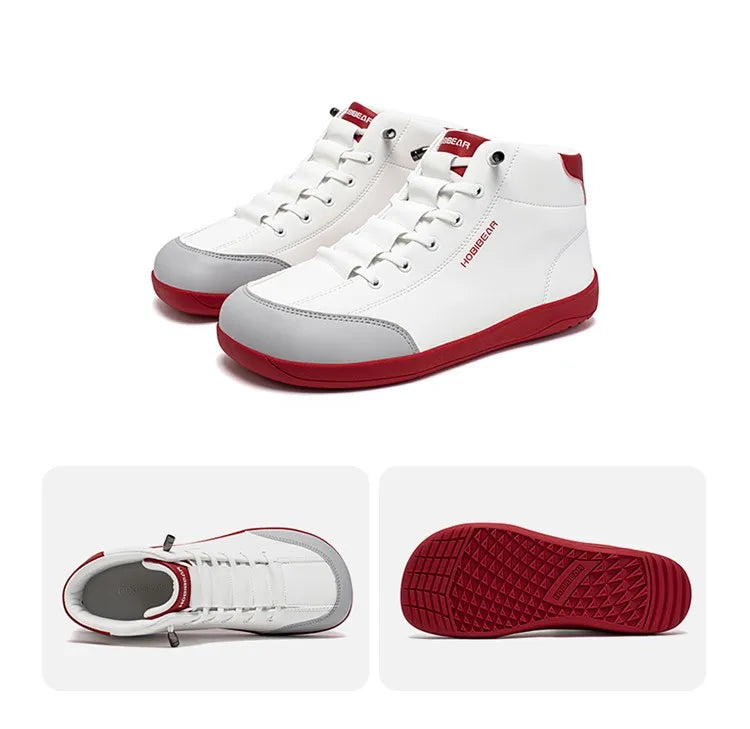 HOBIBEAR Mid-Top Barefoot Shoes – Wide Toe Non-Slip Casual Outdoor Sneakers